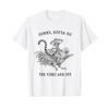 Lemur Rides Chicken Sorry I Have To Go Vibes Are From The Meme T Shirt Vintage Unisex Soft Men's Top For Everyday Wear