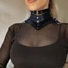 Black Sexy Trendy Rock Gothic Collar Necklaces Jewelry Gothic Leather Belt Rivets Harajuku Punk Choker Necklace for Women Gift