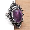 Amethyst Gemstone Handmade Silver Jewelry  "7"