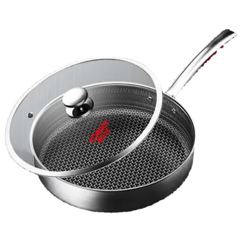 KOBACH Third Gen 316 Stainless Steel Honeycomb Wok Pan 26cm