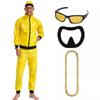 Men's Shiny 90s Hip Hop Party Costume Set