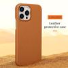 Clearance Sale  Lychee Genuine Cowhide Leather Phone Case for iPhone 13 Pro Max 13Pro 13 Mini Shockproof Back Cover