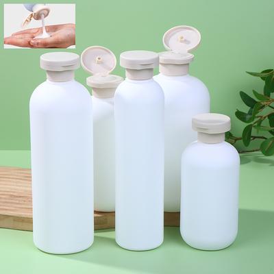 Refillable Plastic Travel Bottles – Squeeze and Pump Containers with Flip Cap for Shampoo, Lotion, Cream, and Shower Gel