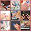 10PCS Colorful Silicone Guitar Fingertip Protection Nonslip Fingerstall for Beginner Playing Electric Guitar Bass Ukulele Kalimb