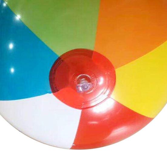 6Pcs Ball Toy Durable Bright Colors Lightweight Portable Colorful Flexible Plastic Boys Girls Rainbow Color Beach Bouncing Ball for Daily Life