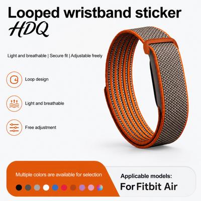 Langlebiges Nylon Fitness-Armband für Google Fitbit Air Atmungsaktives Ersatz-Sport-Tracker-Armband Verstellbares Schweißhemmendes Gewebtes Armband
