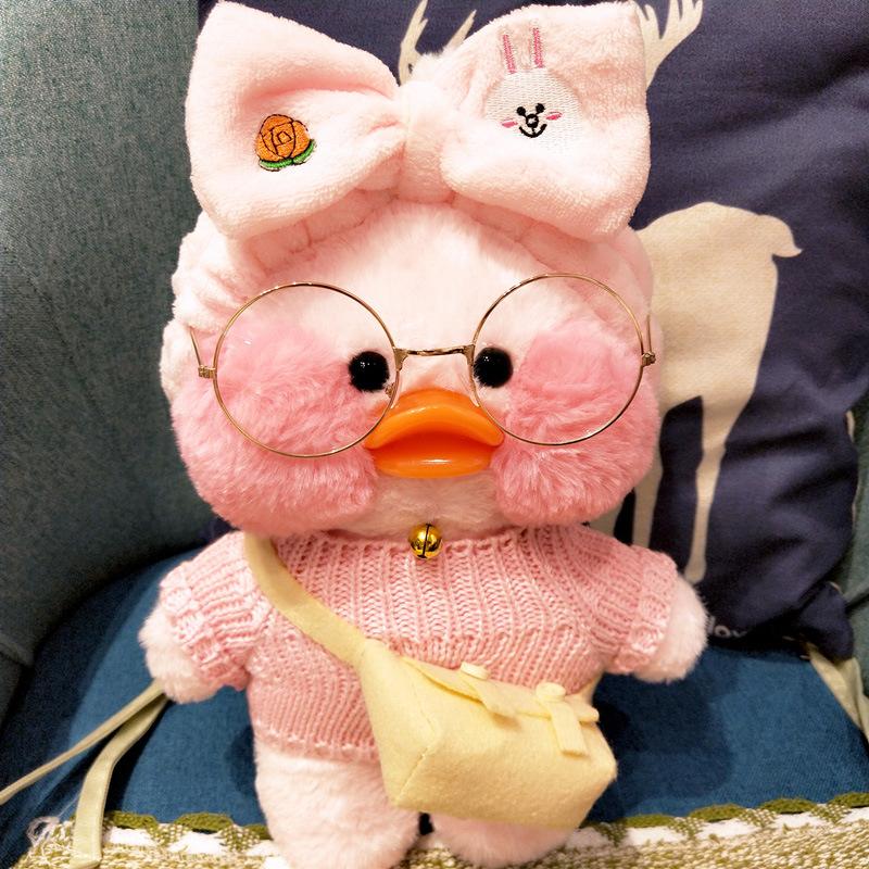 Plush Toy Duck With Hyaluronic Acid, Popular Duck, Lalafanfan Cafe Mimi Ins, Little Yellow Duck - A Gift For Children