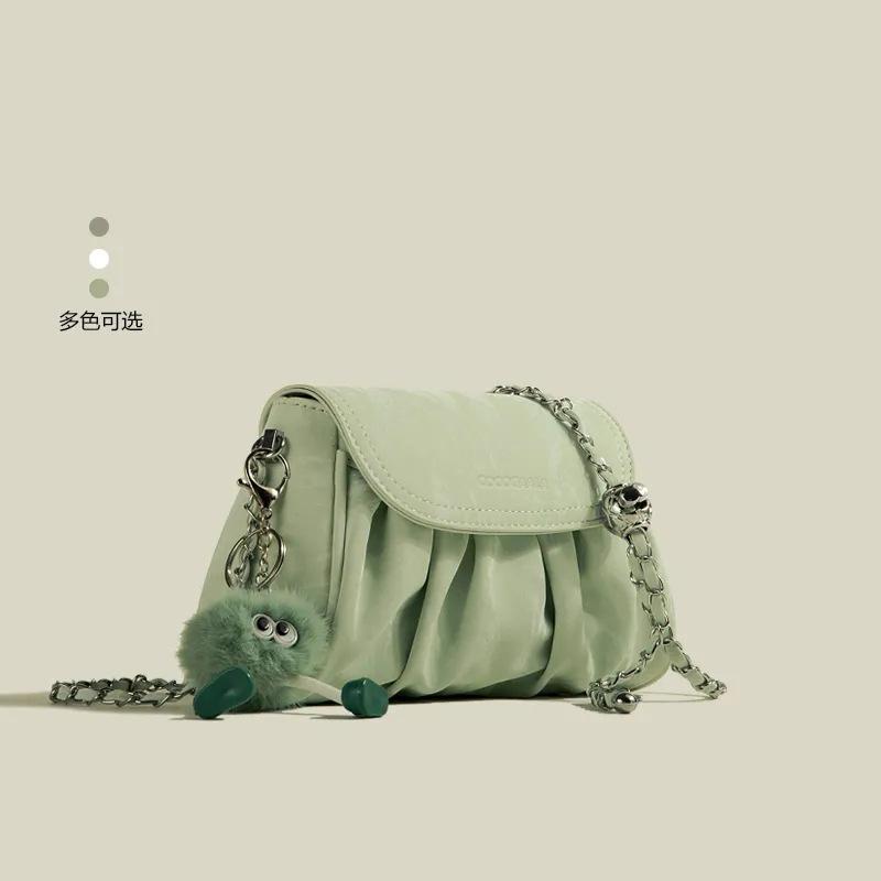 Cloud Bag High Value New Pleated Bag Shoulder Versatile High Texture Chain Messenger Bag