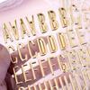 3D Metallic Color Letter Number Sticker PVC Letter Sticker Scrapbooking Sticker for Card Making Photo Album Wrapping
