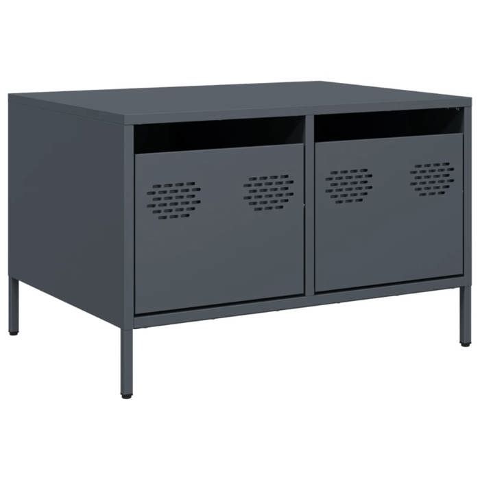 VidaXL TV Cabinet Anthracite 68x50x43.5 Cm Cold-rolled Steel, TV Stand, TV Sideboard, Hi-fi Cabinet, TV Bench, Cabinet In 851240