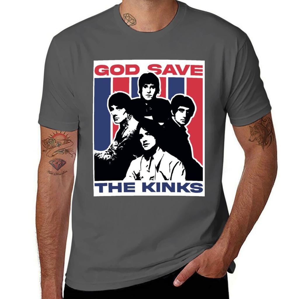 God Save The Kinks Tshirt High Elasticity Sports Tshirt