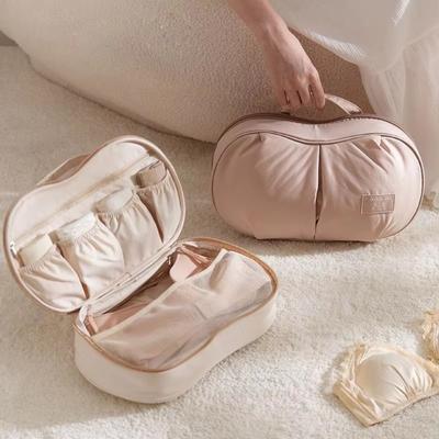 Organisateur de sous-vêtements de couleur unie Accessoires de voyage portables Nouveau sac de rangement pour soutien-gorge Voyage