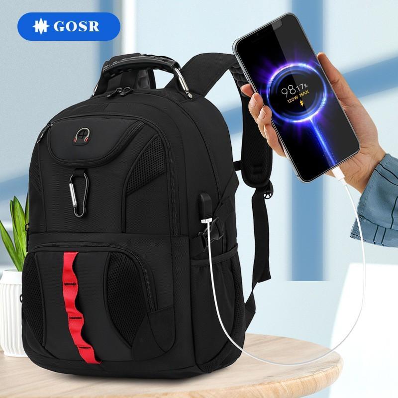 Laptop Backpacks 16 Inch Oxford Laptop Backpack USB Port Travel Business Daypack 20-35L