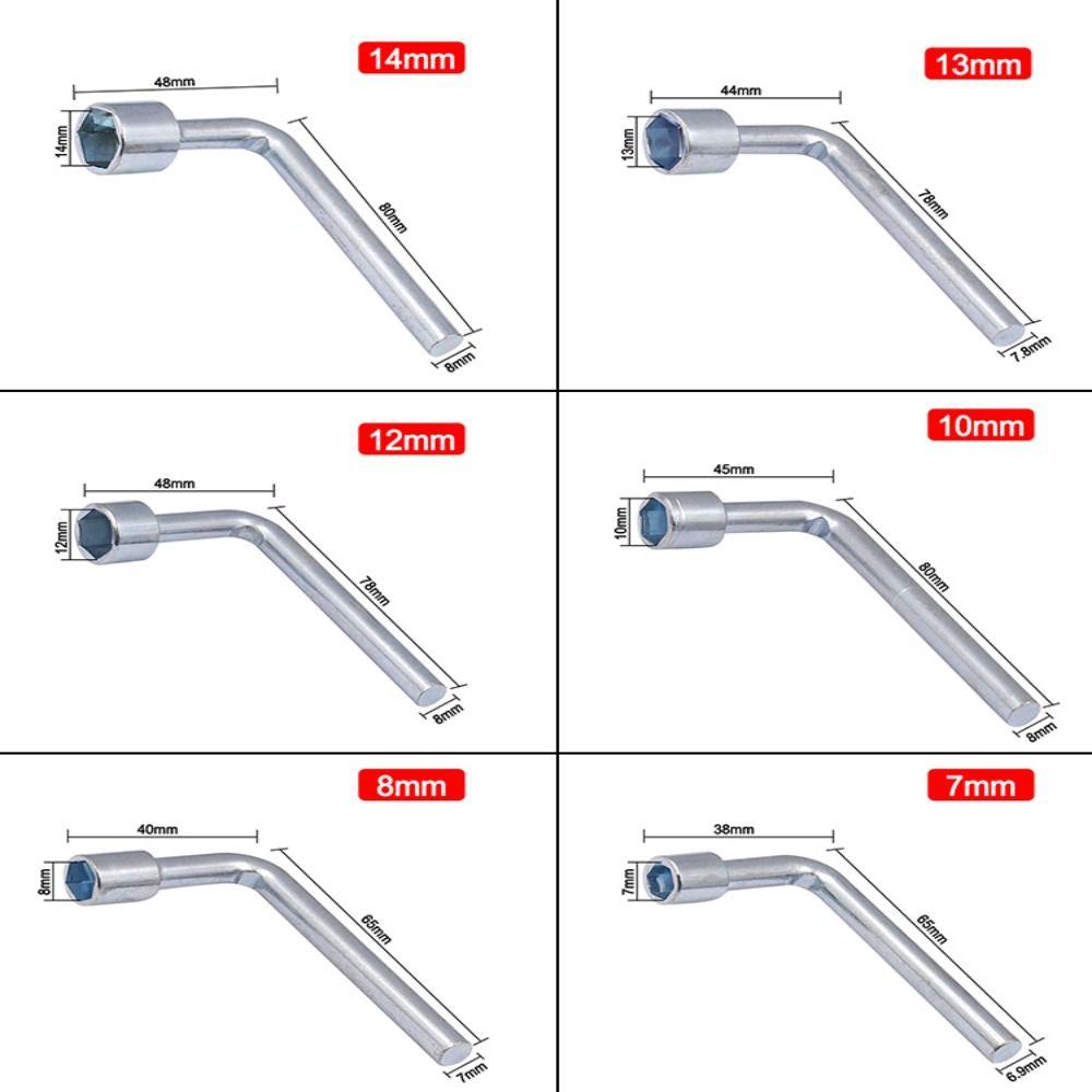 Non-Slip L Type Bent Bar Disassembly Automobile Socket Spanner Car Wheel Repair Tool  Repair