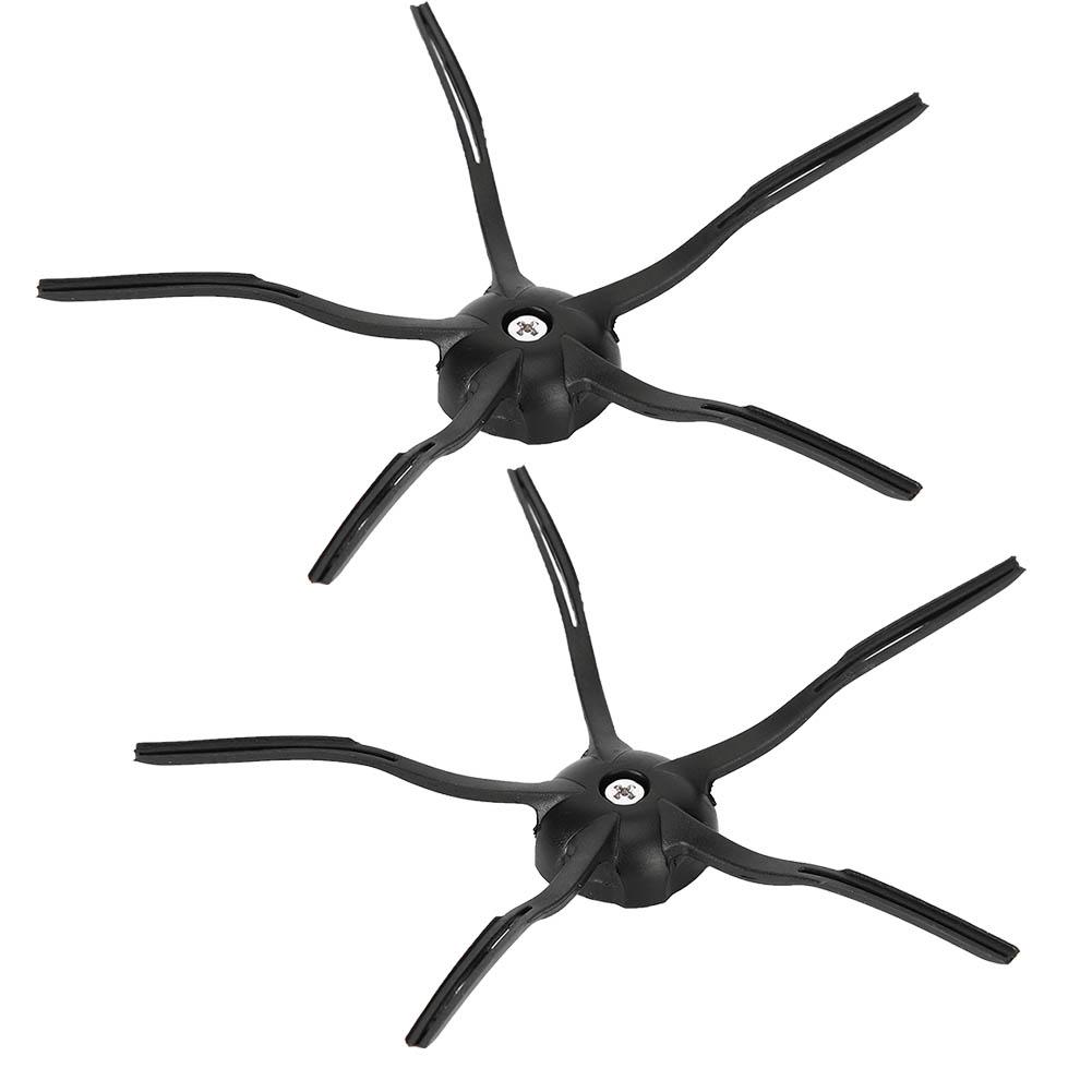 2Pcs Side Brush Replacement Accessory for XIAOMI Roborock S6 S5 E35 E2 Sweeping Robot Black