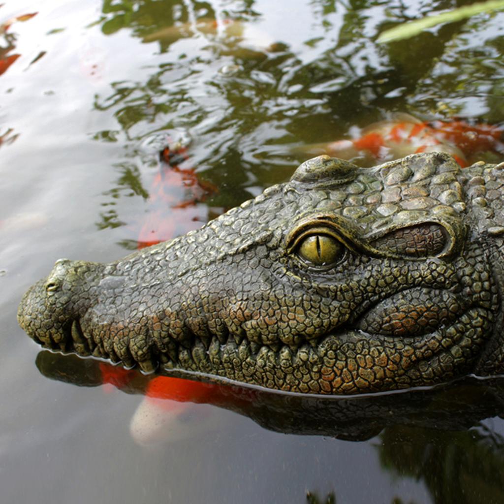 1pc,Floating Alligator Head Water Decor, Float Alligator Crocodile for scare Goose,Predator,Heron,Duck Control,Pool,Garden and P