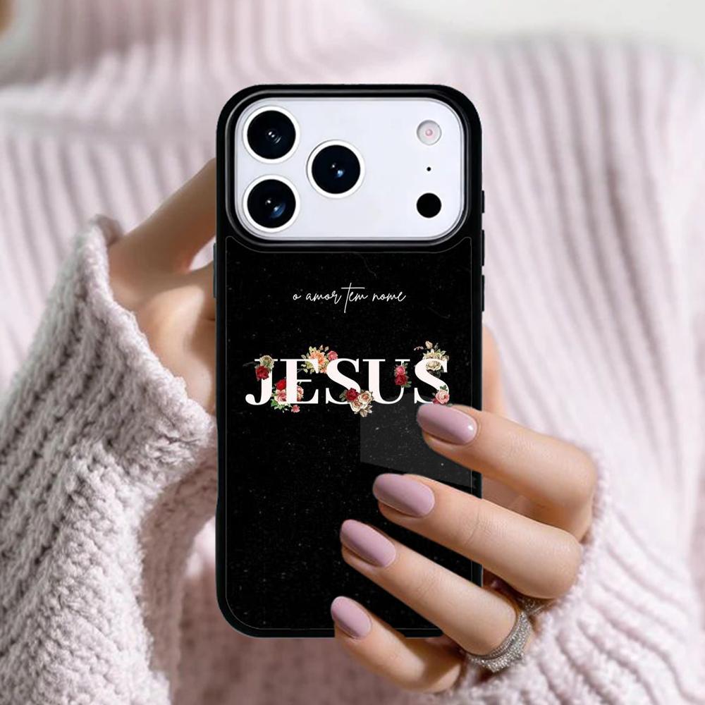 Jesus Christ God bless you Phone Case For Apple iPhone 17 Air 16E 15 14 Plus 13 12 11 Pro Max Mini Funda Cover