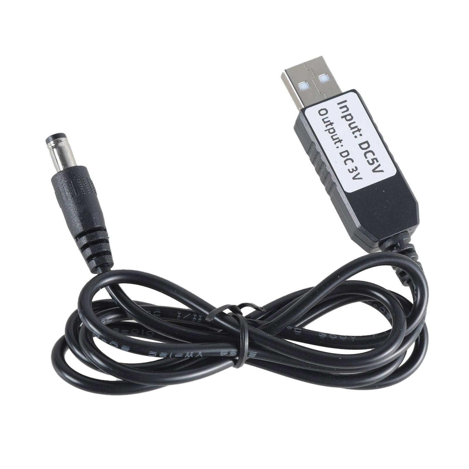 Компактный USB 5В на 3В 5.5x2.1мм DC5521 Штекер Зарядный Кабель Питания для 3В Светодиодной Подсветки Вентилятора Часов 1