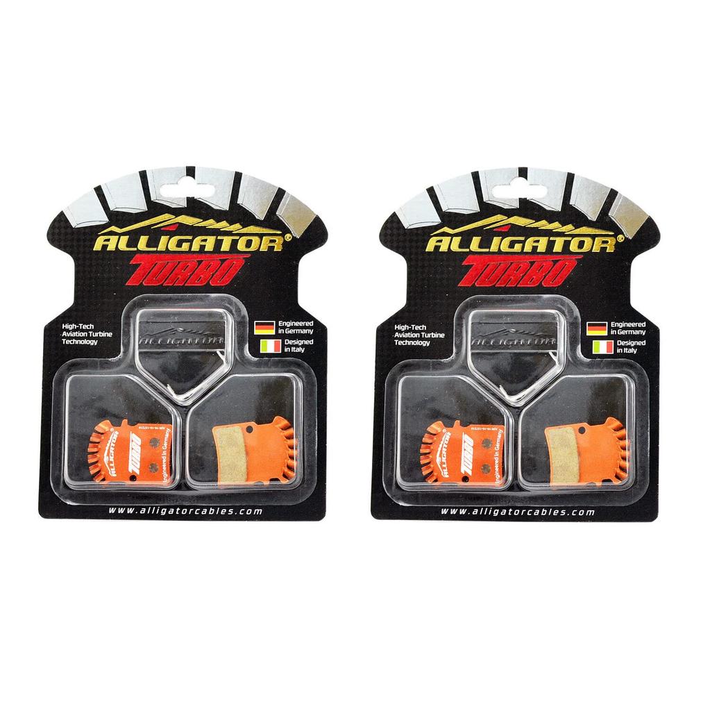 Alligator Turbo MTB Bike Disc Brake Pads For Shimano 2 AR2428 XTR/XT/DEORE, Pack,