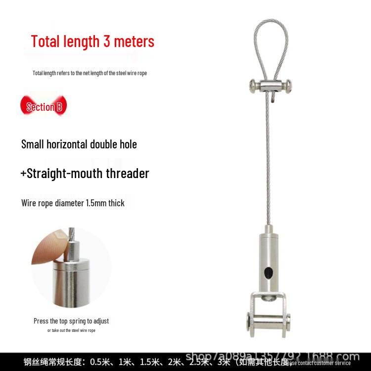 Stainless Steel Safety Cable for Hanging and Securing Signs or Lighting