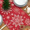 1pc Christmas Snowflake Pattern Table Runner, Festive Holiday Dining Decor for Xmas & Warm Winter Gatherings