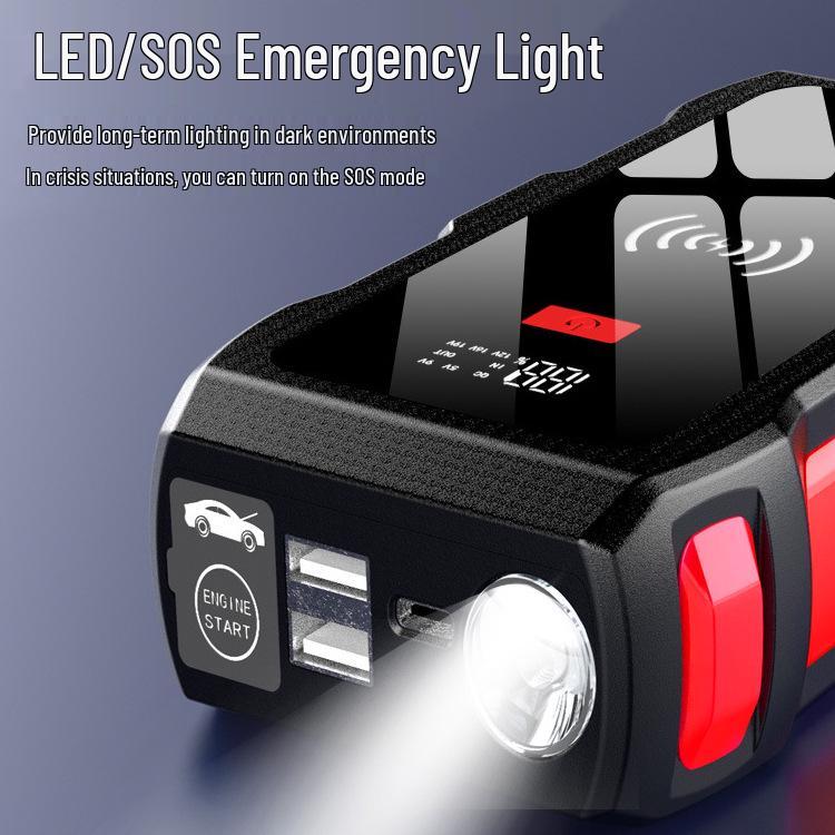 12V High-Capacity Car Jump Starter & Wireless Power Bank M10