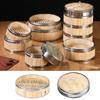 Stainless Steel Bamboo basket Bamboo Snack Basket New Chinese Food Tools