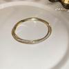 14K Gold Plated Zirconia Flower Bracelet, Korean Old Money Style, Luxurious & Versatile