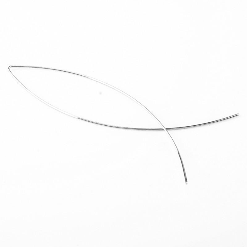 

Медные женские геометрические украшения, простые абстрактные серьги-гвоздики в форме рыбы, простые серьги ручной работы из проволоки, подарок для женщин и девочек 1pair серебряный