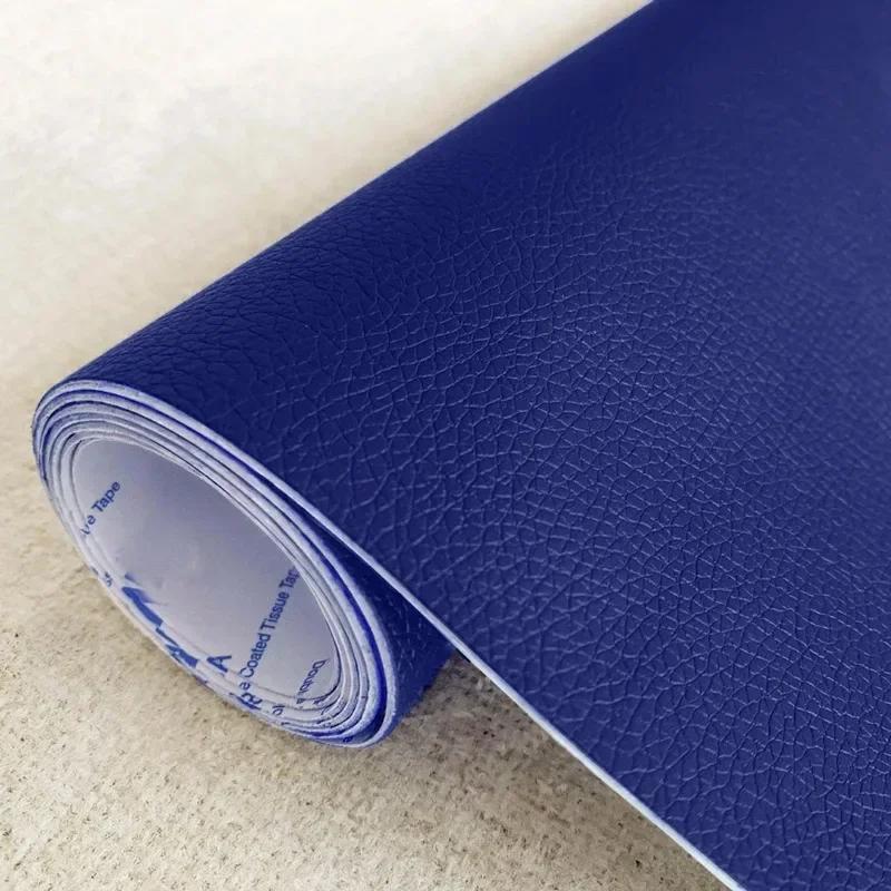 Stil Îmbunătățit Piele Autoadezivă pentru Petice Reparare Sofă Mobilier Masă Scaun Autocolant Bandă Interioară Auto Piele Artificială