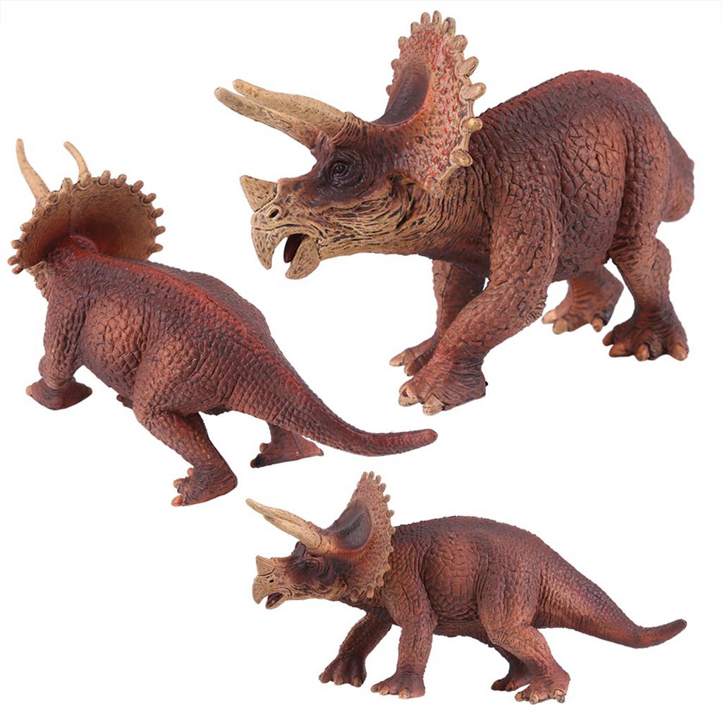 Realistic Triceratop Dinosaur Animal Model Figure Kids Early Educational Toys Gift