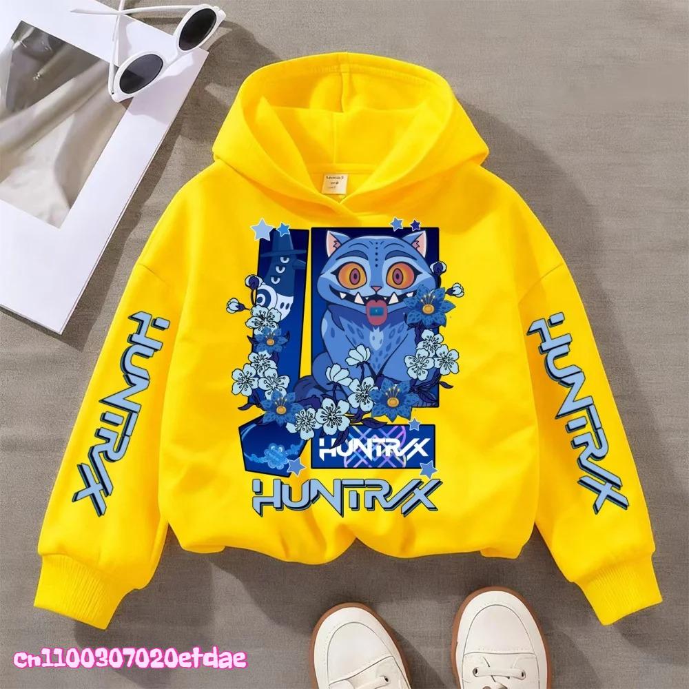 Kinderkleidung Modisch Niedlich KPop Dämonenjäger Mädchen Jungen Herbst und Winter Lässig Sportliche Kapuzenpullover Winter Warmes Oberteil