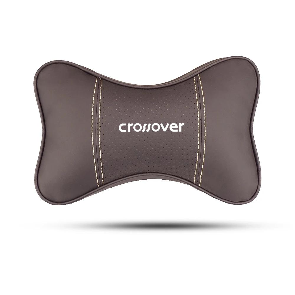 Car Seat Genuine Leather Headrest Neck Waist Pillow For Aixam MINAUTO CROSSLINE EAIXAM CROSSOVER MEGA CITY COUPE Car Accessories