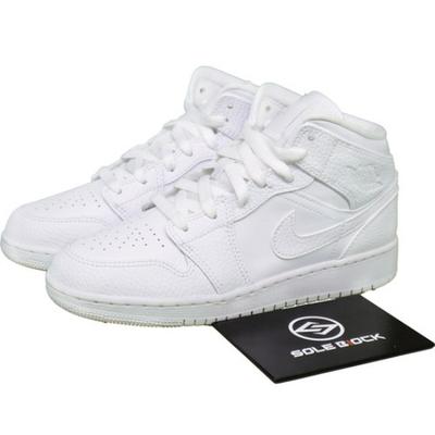 Air 1 Mid BG Triple White 554725-129