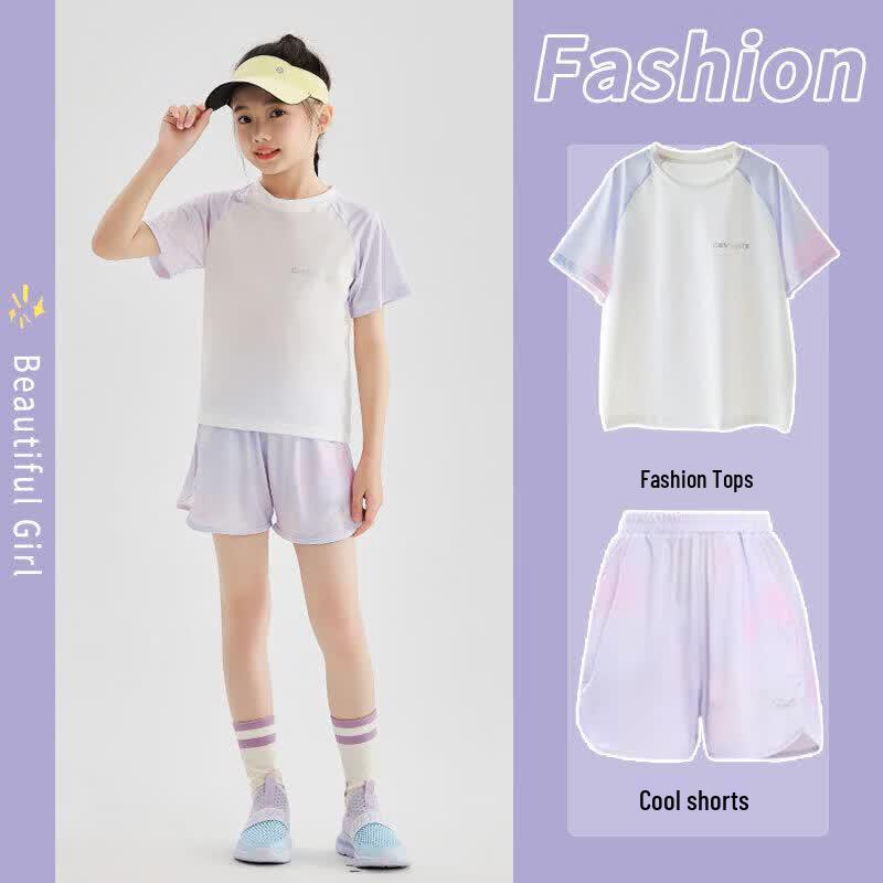 Moonkids Girls  2026 Summer Quick-Dry Sport Set 120cm