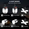 Lampe de camping - AIMOONSA - 3600mAh - 60 LED 6 modes - Panneaux pliables 360° - IP67 étanche