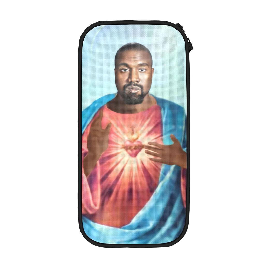 New Kanye West Meme Pencil Cases Pencilcases Pen for Student Large Storage Bag School Supplies Zipper Accessories