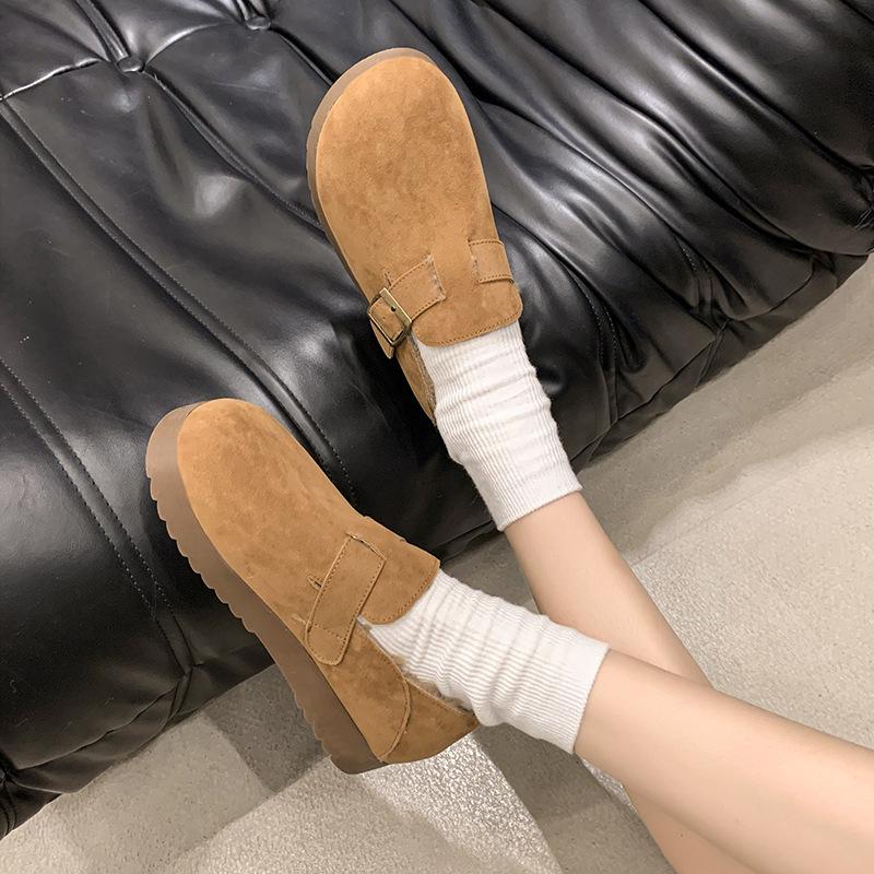 Women's Large Size Soft Sole Heightening Winter Warm Fur One Snow Boots Padded Lined Ankle Boots Anti-slip Hiking Casual Sports Cotton Shoes