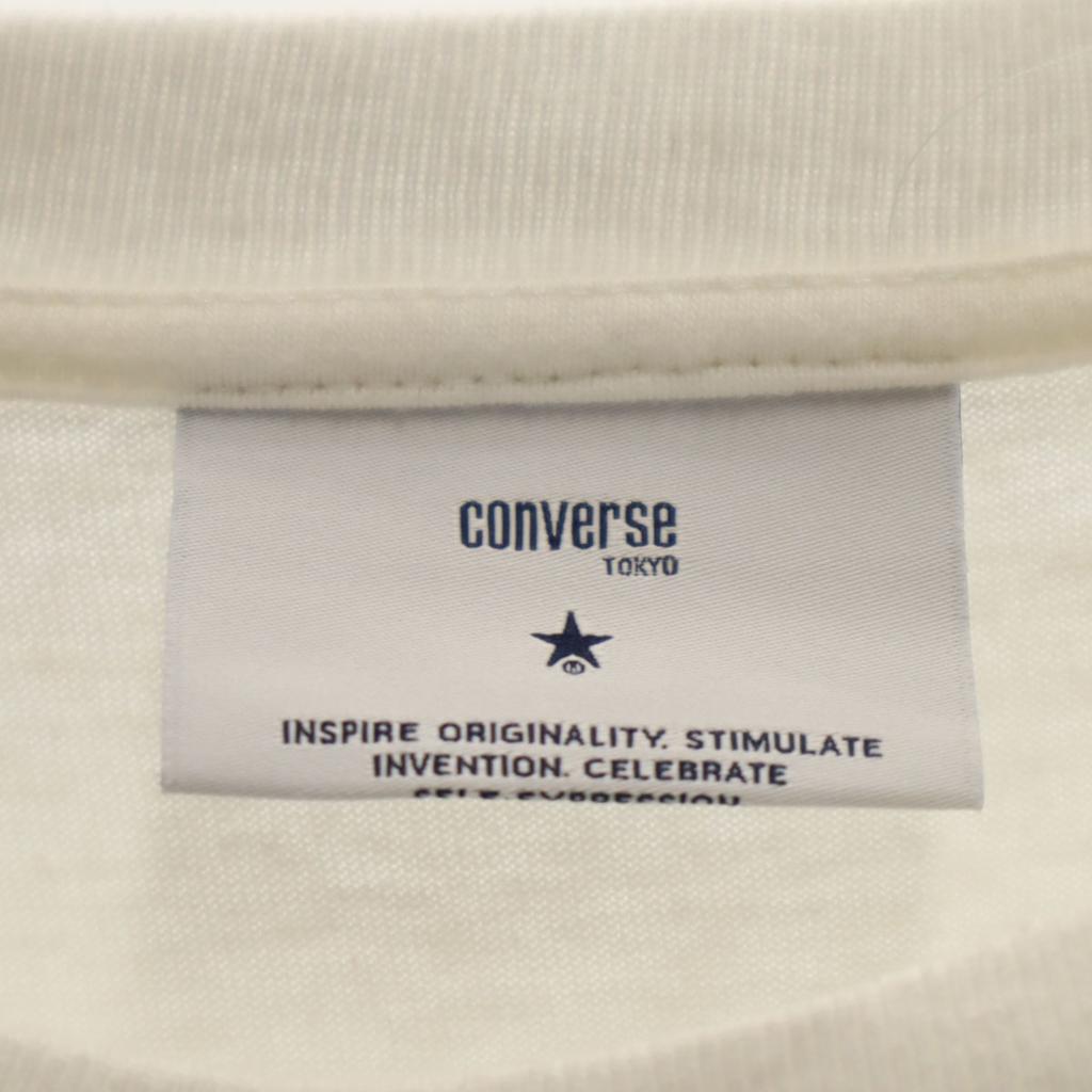 Converse TOKYO Made In Japan No Sleeve Power Shoulder T-shirt White Women Used