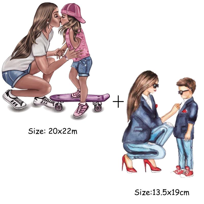 Tolle Mama-Wärmeübertragungsaufkleber, Mama, Baby, Liebe, DIY, zum Aufbügeln, für Kleidung, waschbar, individuelle Aufnäher für T-Shirt, Kleider, Hüte