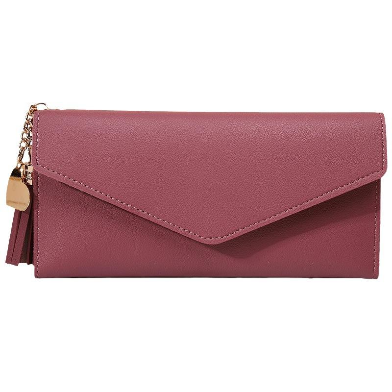 2025 Women's Slim Tri-Fold Long Wallet: Multi-Card Holder Clutch