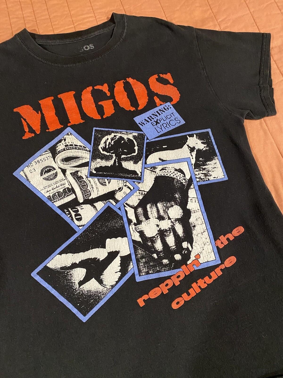 Migos Reppin The Culture Quality Control Mixtape Album Graphic Mens Small Tshirt Unisex T-Shirt S