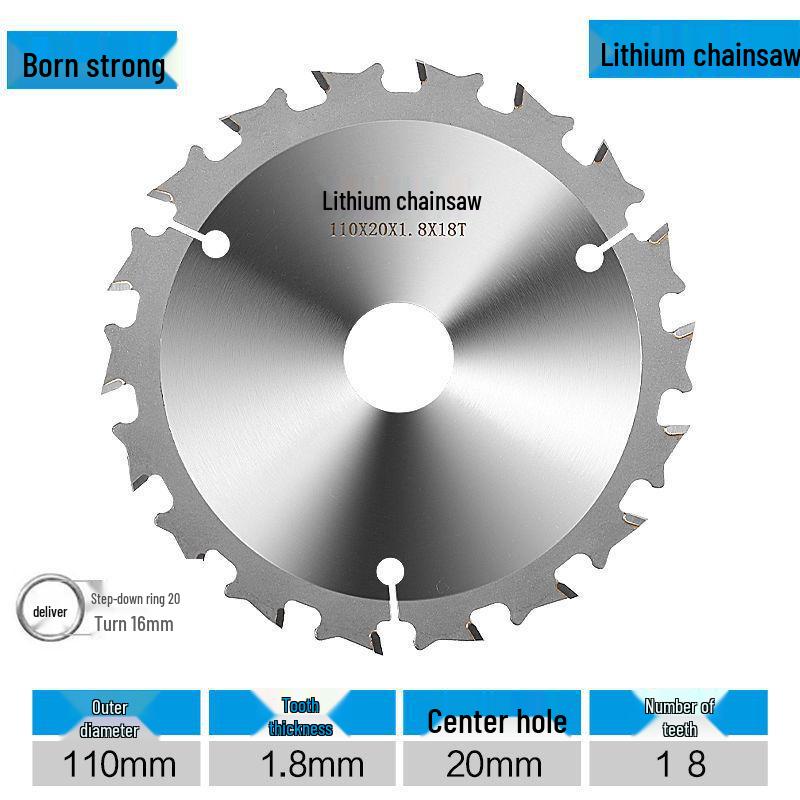 Lithium Electric Woodworking Saw Blades - 4", 5", 5.5", 6.5" Alloy Blades for Wood Cutting.