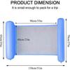 Inflatable Water Hammock, Water Hammock Floating Bed, Pool Lounger Float Hammock, Foldable Swimming