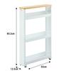 Fudo Giken Smart Wagon Fit WT55-4 Shelf, Dimensions: 12.5cm W X 55cm D X 85.3cm H