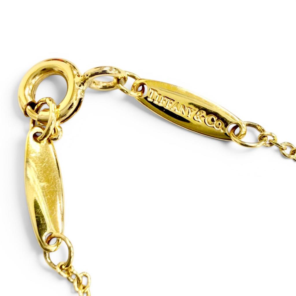 Great TIFFANY&Co. Necklace By the Yard 1P Diamond Necklace 750 YG Used