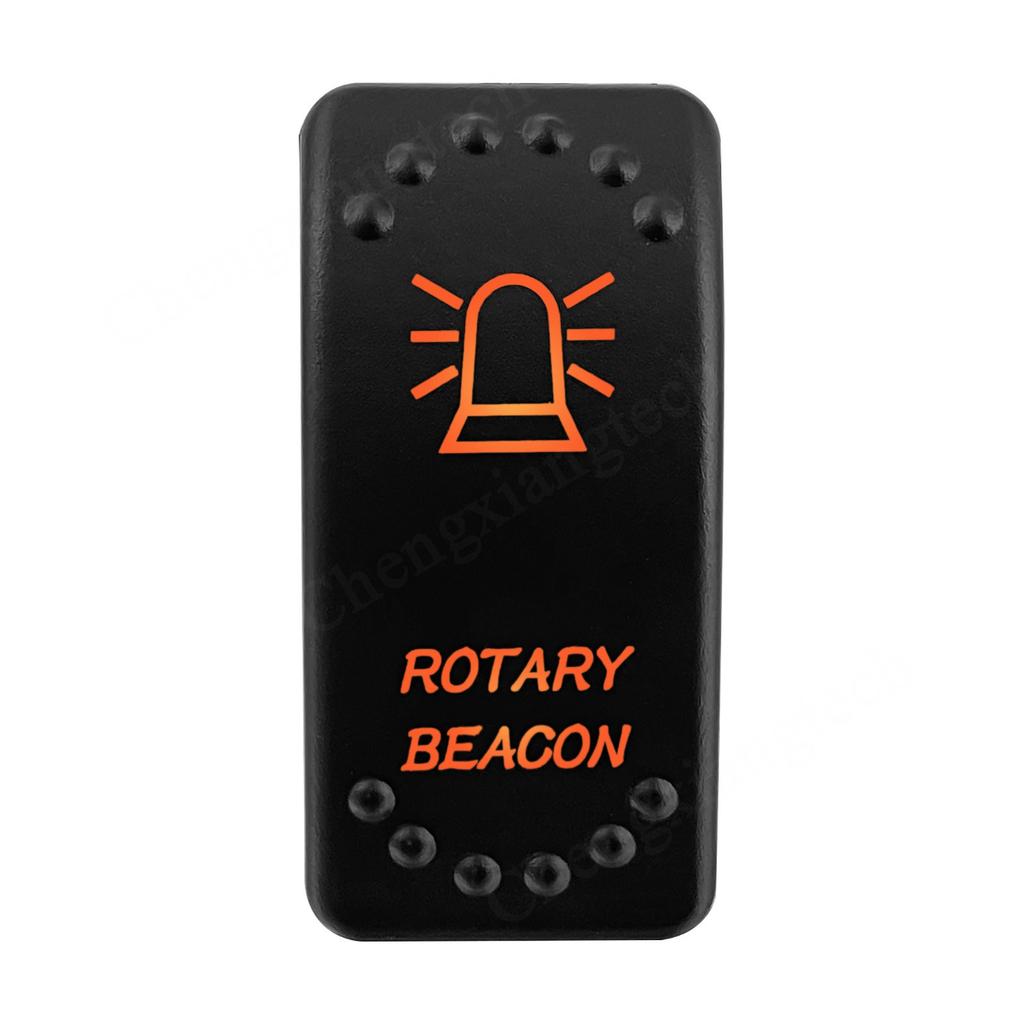 12V 24V Laser Rocker Switch Orange Led Light ON OFF / ON OFF ON for Car Boat Polaris RZR Can-Am ATV UTV RV Maverick Commander