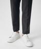 MUSINSA STANDARD Relaxed Tapered Hidden Banding Crop Slacks [Gunmetal]