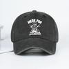 “Here For The Brew” Cartoon Can Print Washed Baseball Cap Soft, Comfortable, Lightweight, Breathable, Adjustable Fun, Casual, Hu