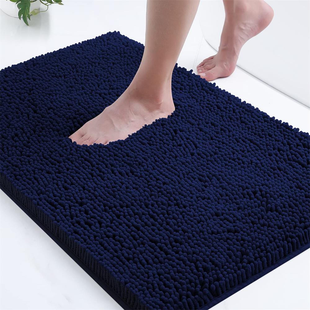 Olanly Super Absorbent Bathroom Rug Luxury Chenille Bath Mat Plush Non-slip Shower Mat Bathroom Carpet Welcome Deal Floor Mats
